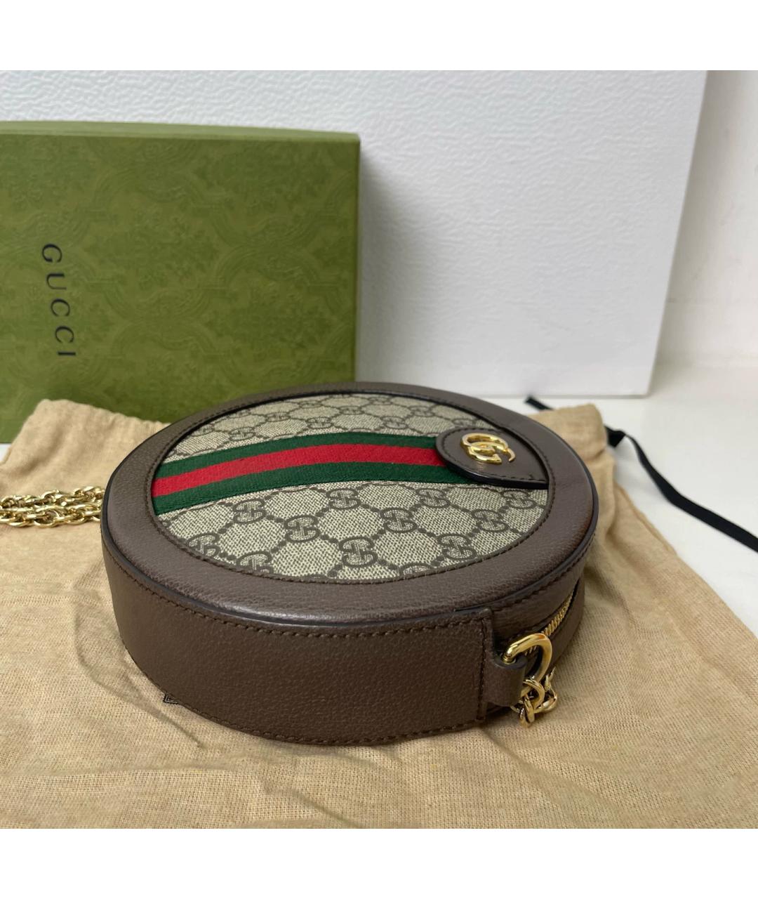 GUCCI Черная жаккардовая сумка через плечо, фото 6