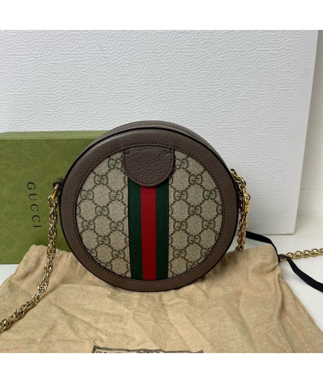GUCCI Черная жаккардовая сумка через плечо, фото 3