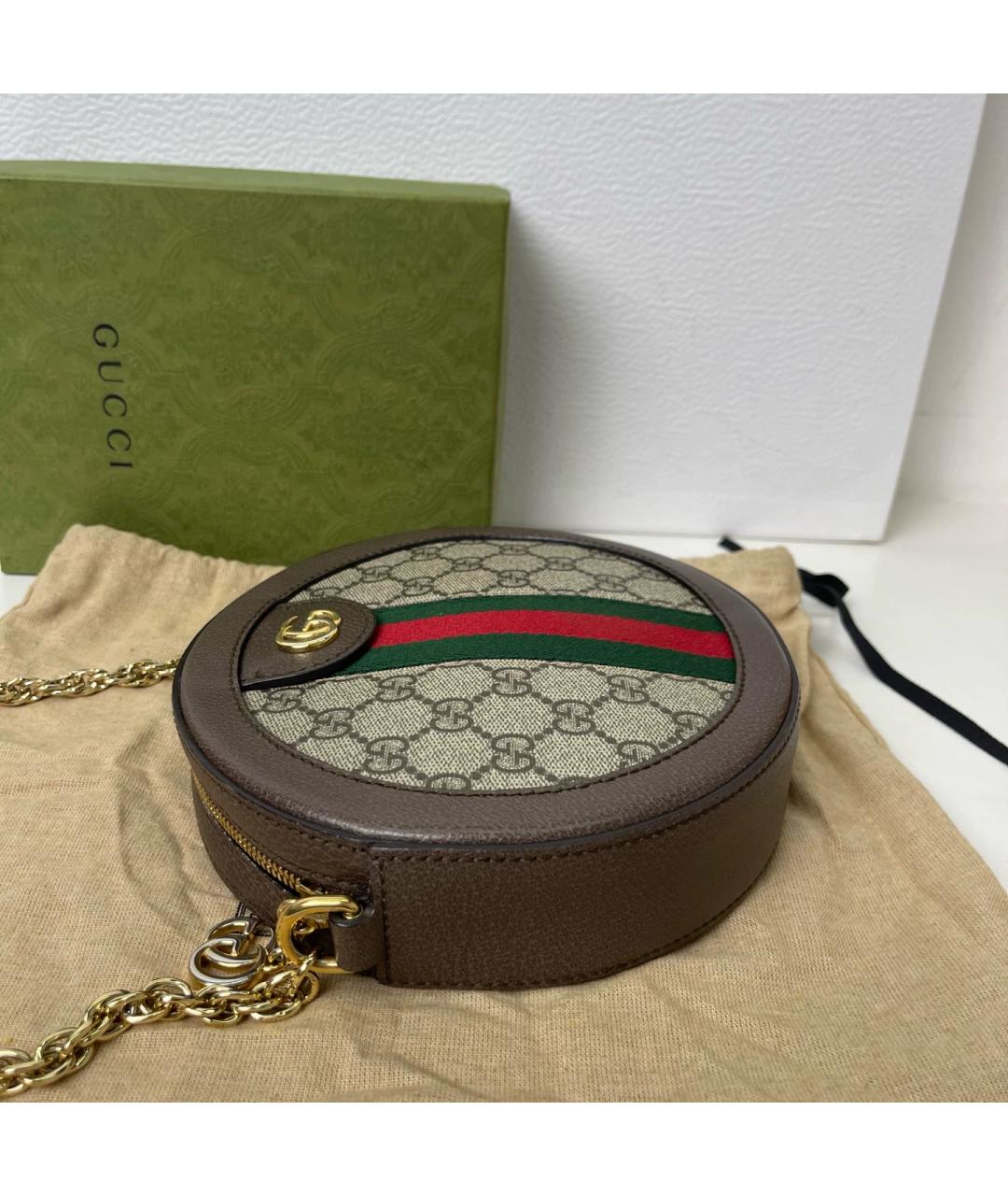 GUCCI Черная жаккардовая сумка через плечо, фото 4