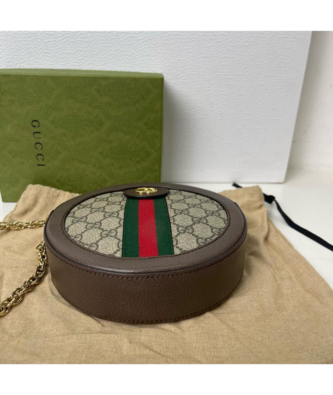 GUCCI Черная жаккардовая сумка через плечо, фото 5