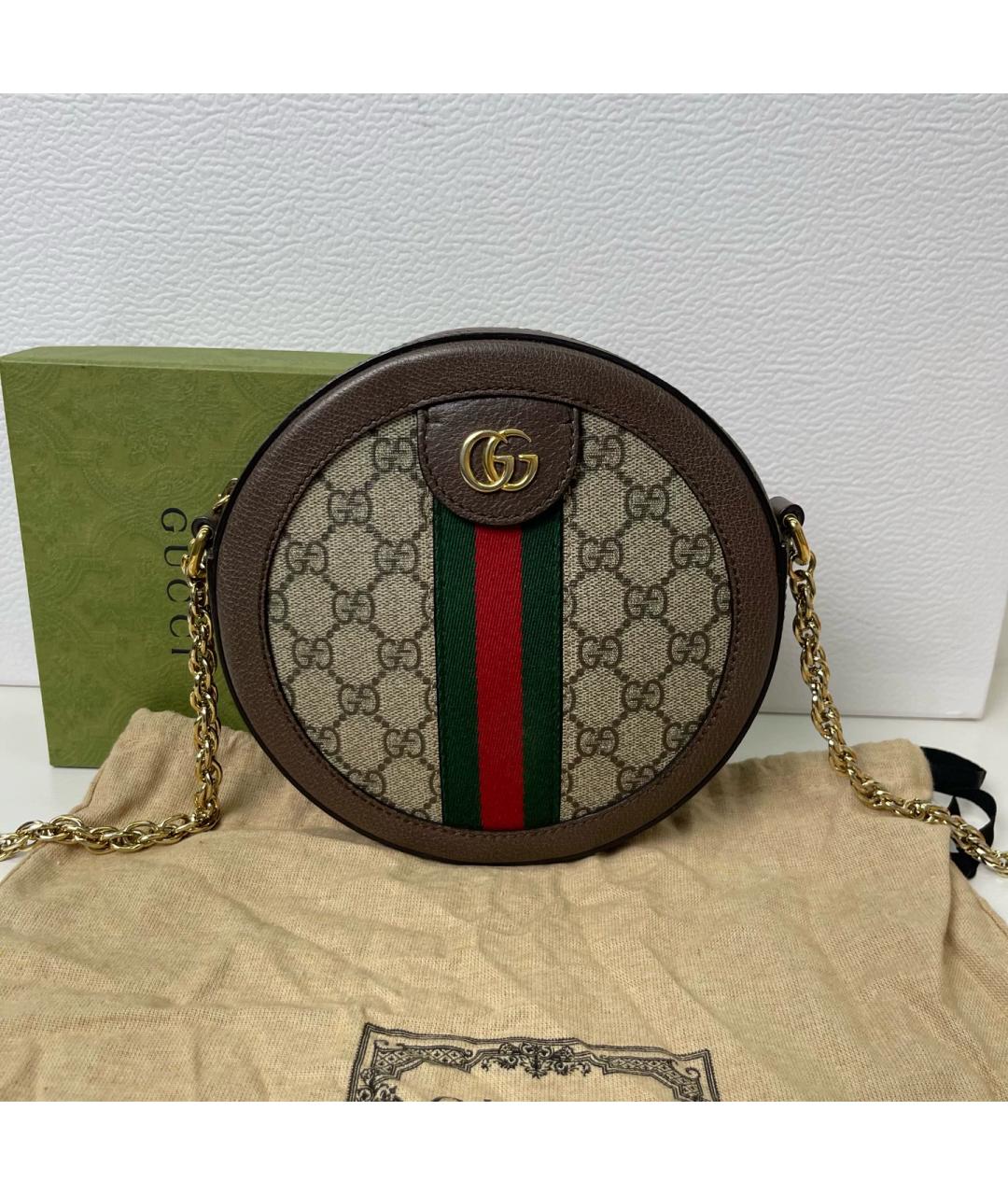GUCCI Черная жаккардовая сумка через плечо, фото 2