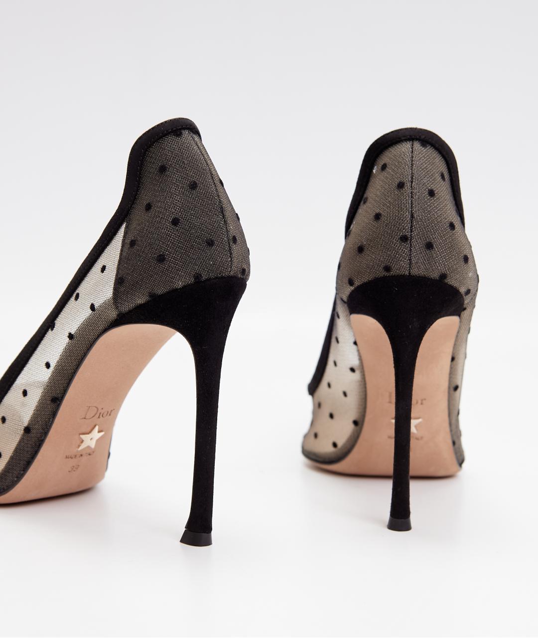 CHRISTIAN DIOR Черные текстильные туфли, фото 3