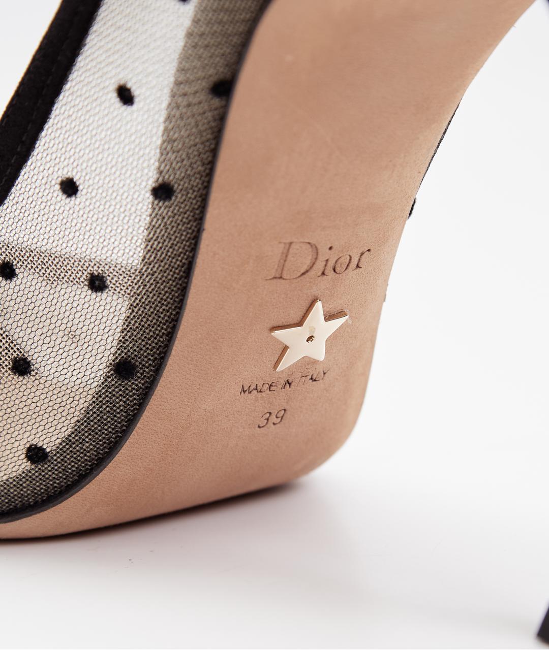 CHRISTIAN DIOR Черные текстильные туфли, фото 4