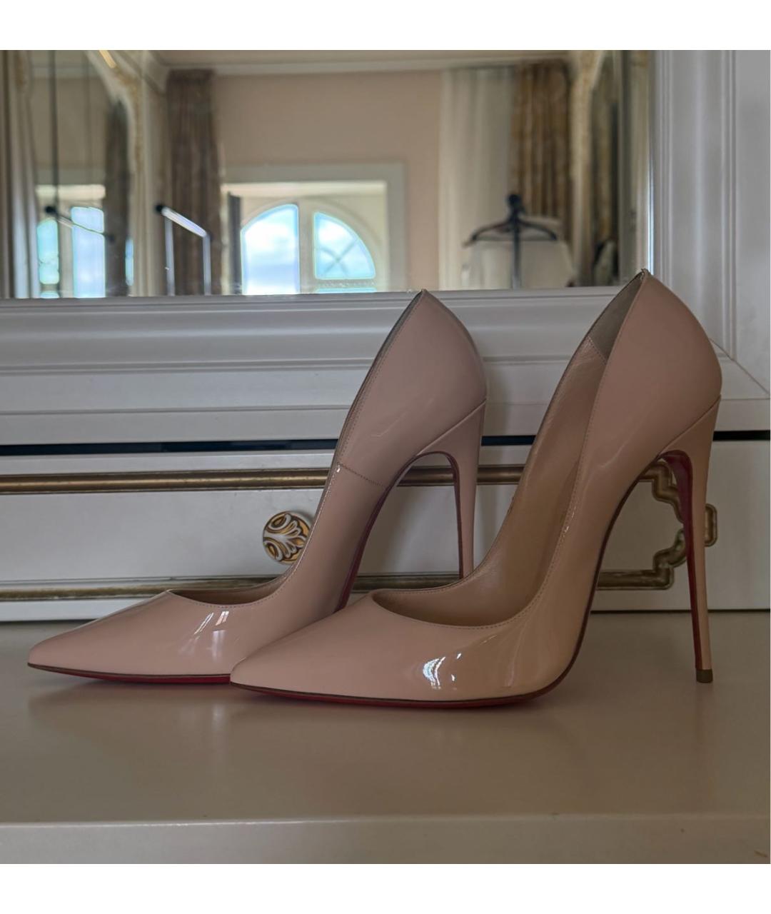 CHRISTIAN LOUBOUTIN Розовые туфли из лакированной кожи, фото 3