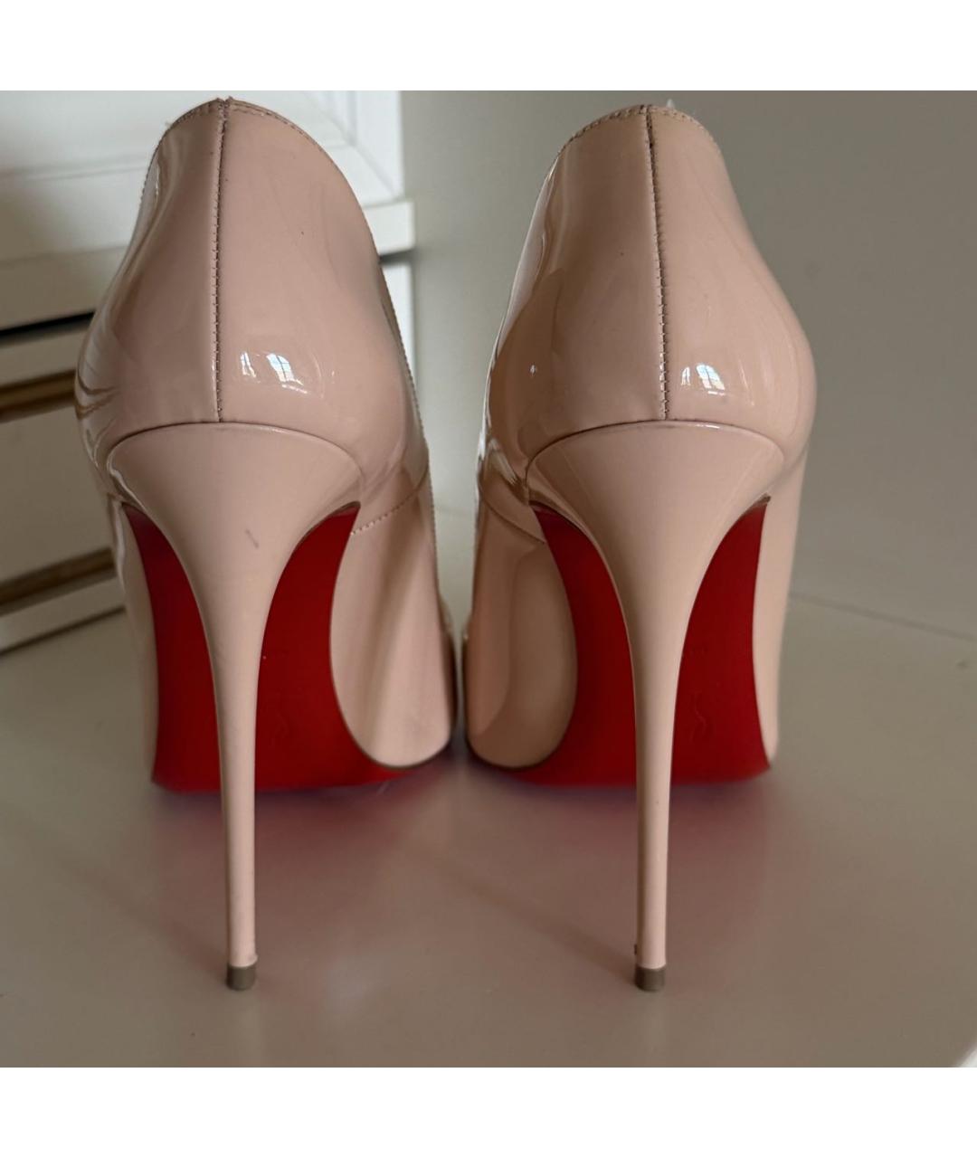 CHRISTIAN LOUBOUTIN Розовые туфли из лакированной кожи, фото 2