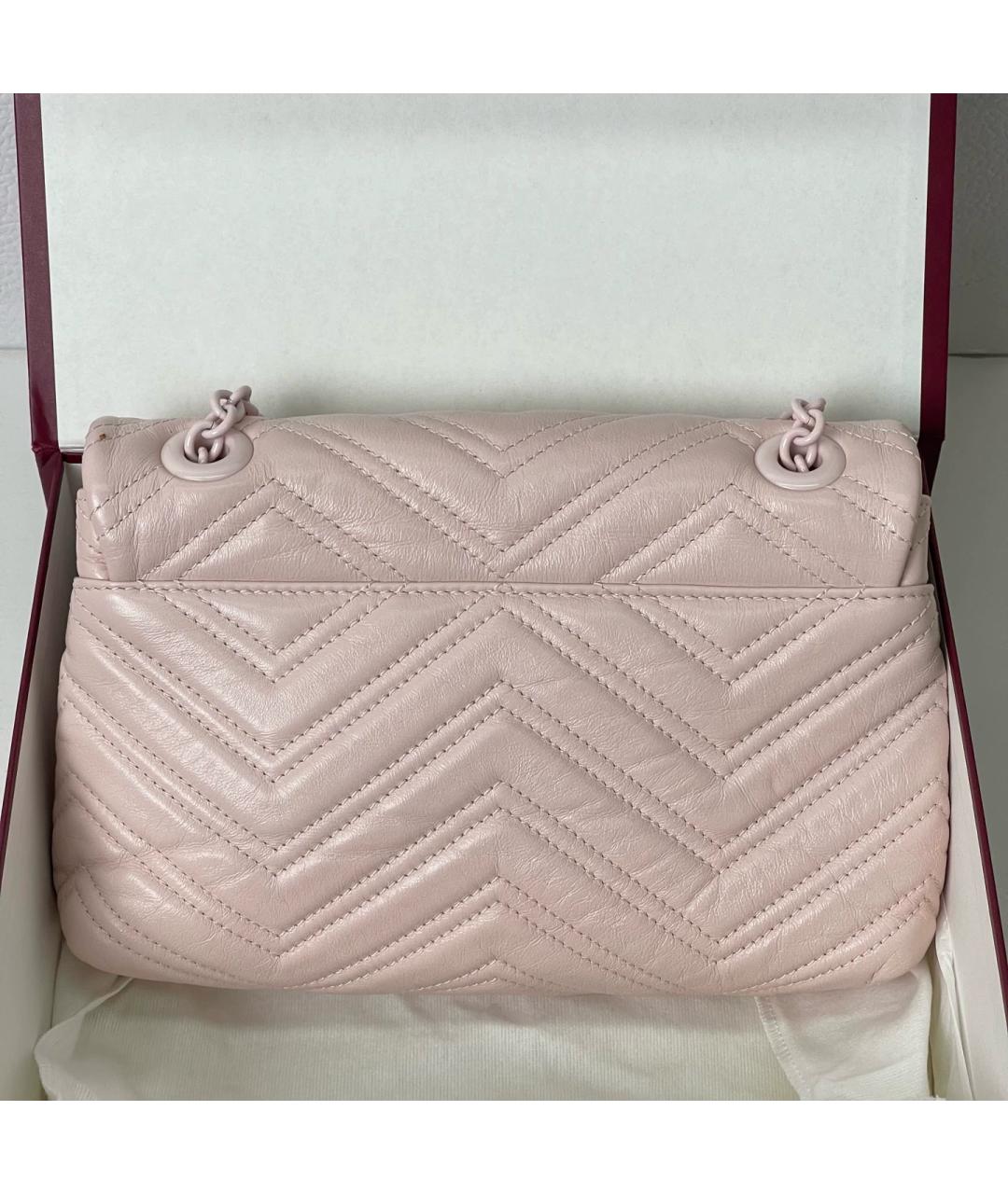 GUCCI Розовая кожаная сумка через плечо, фото 3
