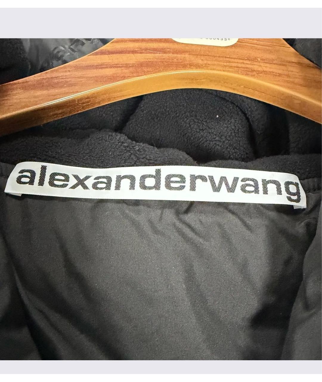 ALEXANDER WANG Черный синтетический пуховик, фото 4
