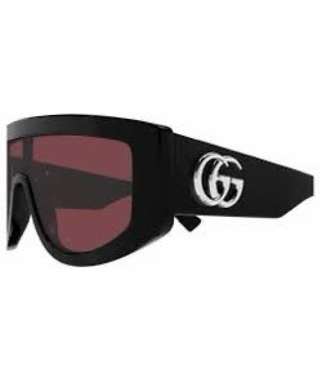 GUCCI Черные пластиковые солнцезащитные очки, фото 2