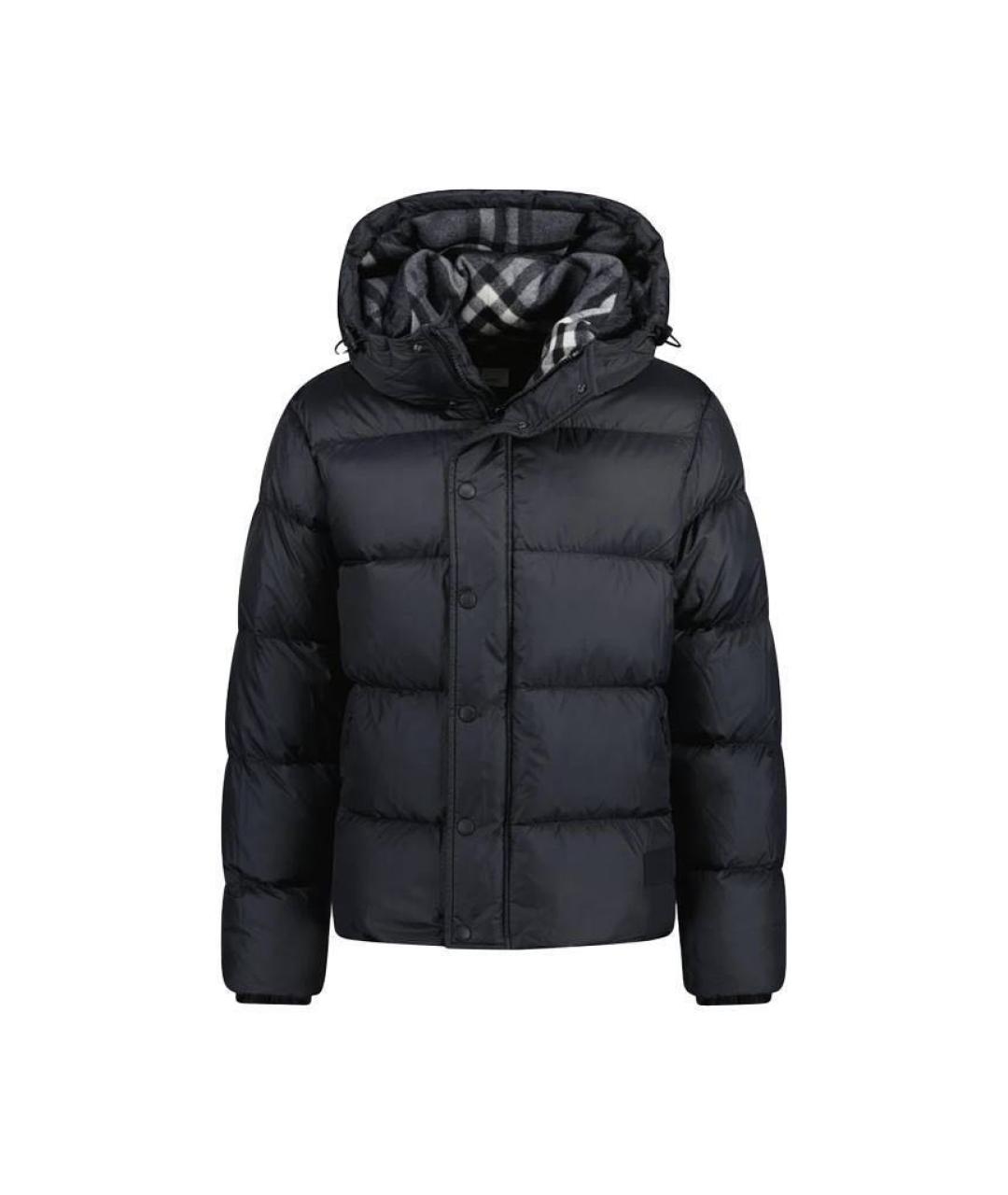 BURBERRY Черный пуховик, фото 4