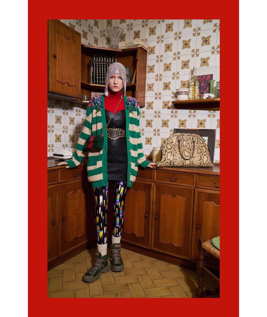 GUCCI Черный кожаный ремень, фото 5