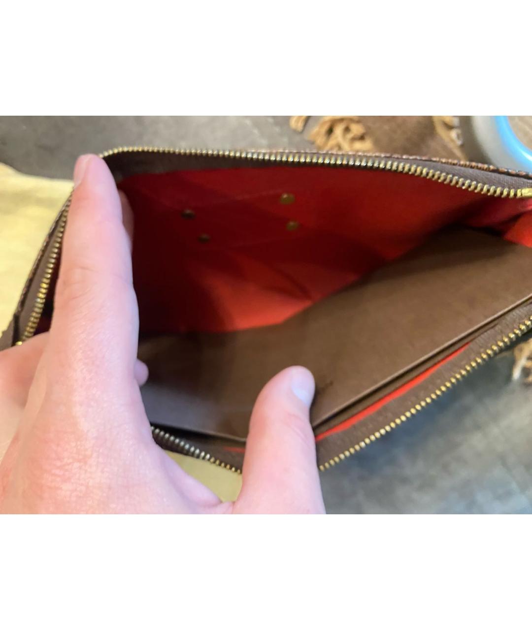 LOUIS VUITTON Коричневая сумка через плечо, фото 3
