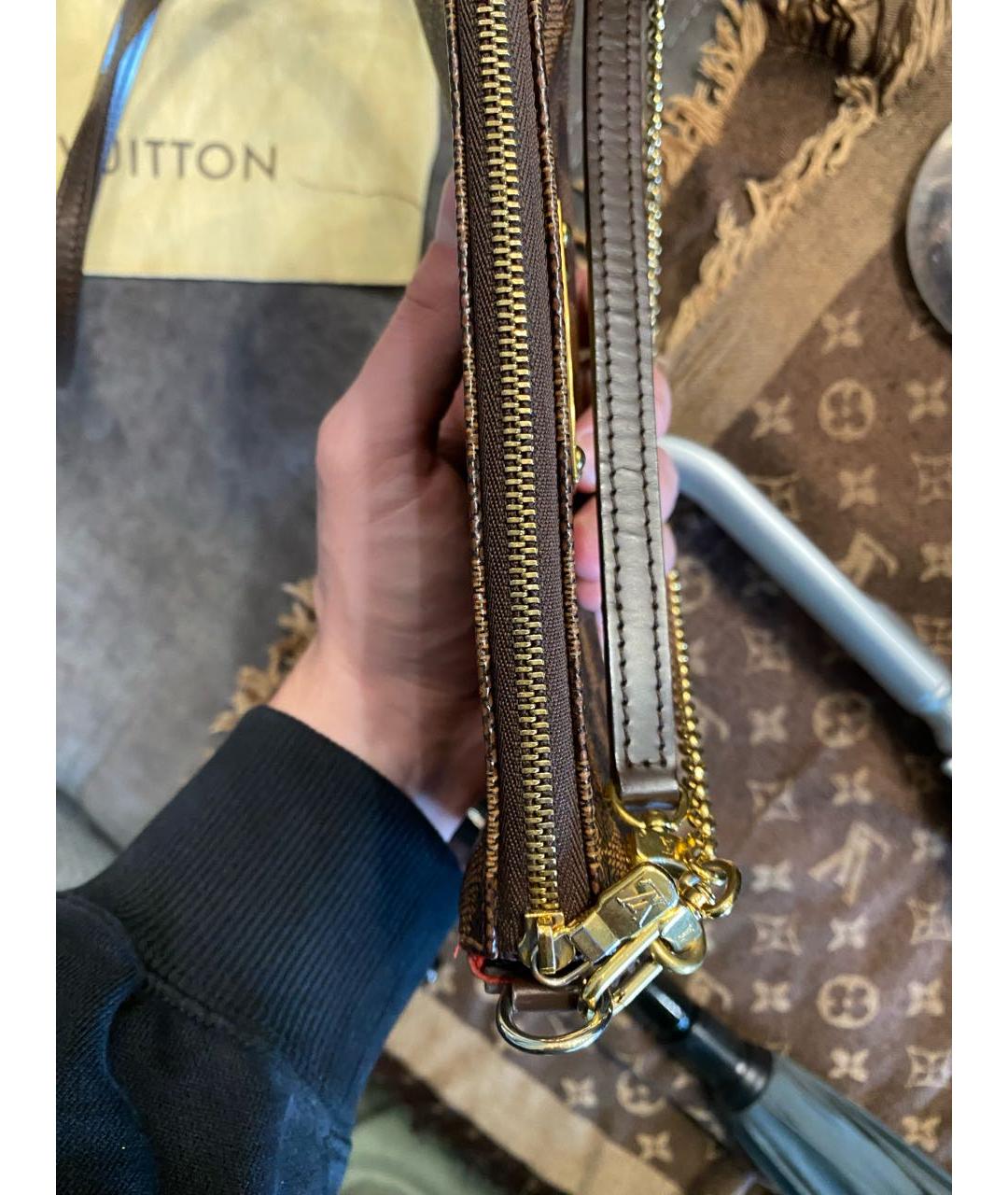 LOUIS VUITTON Коричневая сумка через плечо, фото 8