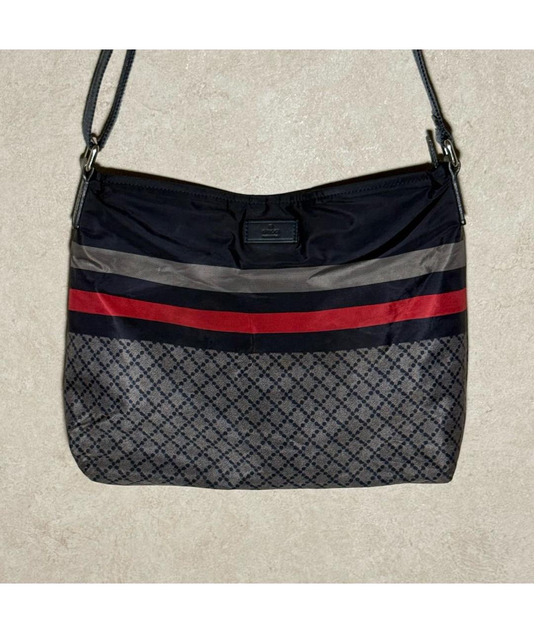 GUCCI Темно-синяя нейлоновая сумка на плечо, фото 8