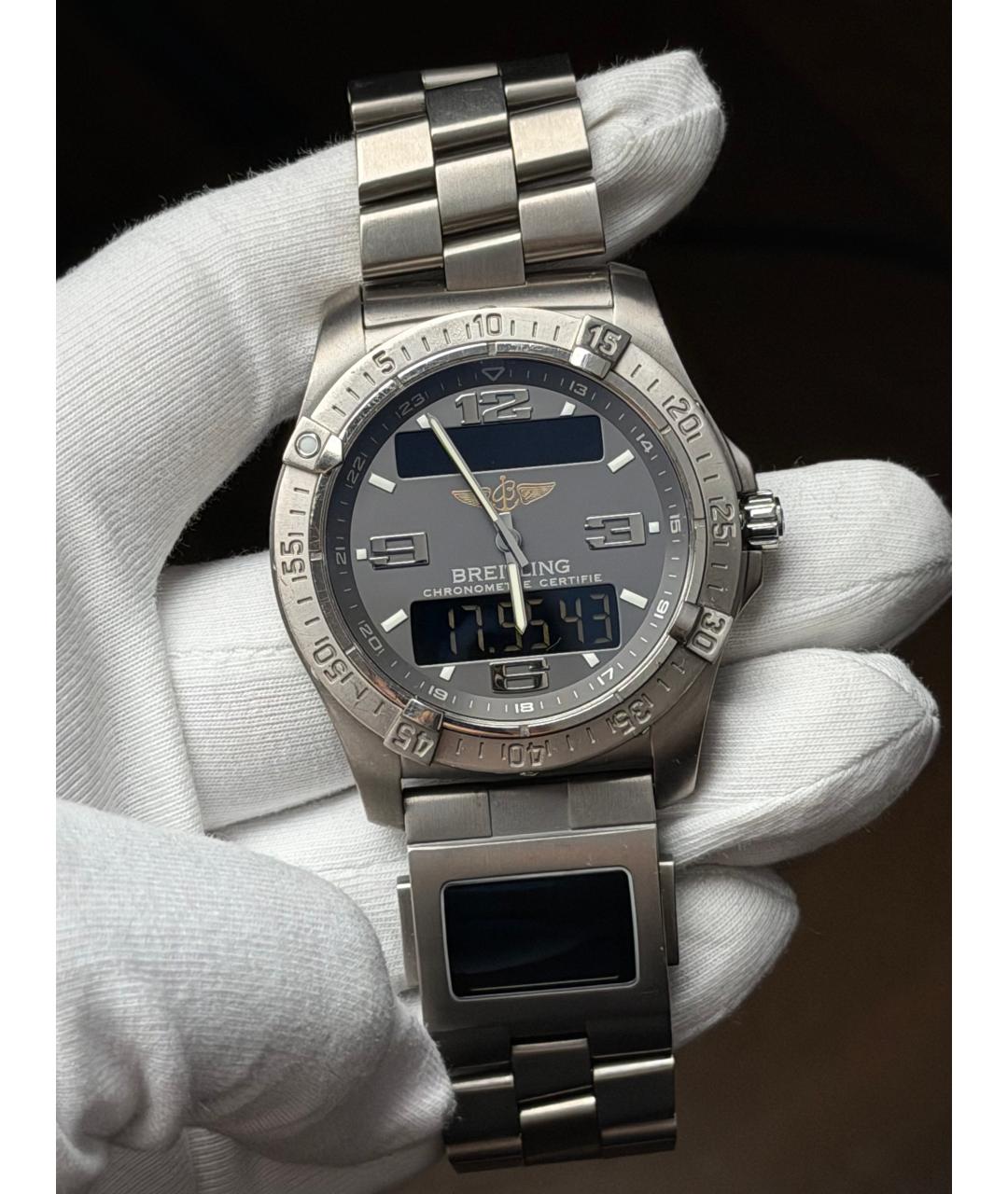 BREITLING Серые часы, фото 2
