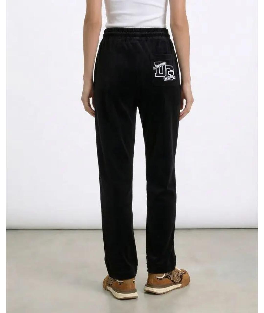 DOLCE&GABBANA Черные хлопковые спортивные брюки и шорты, фото 4