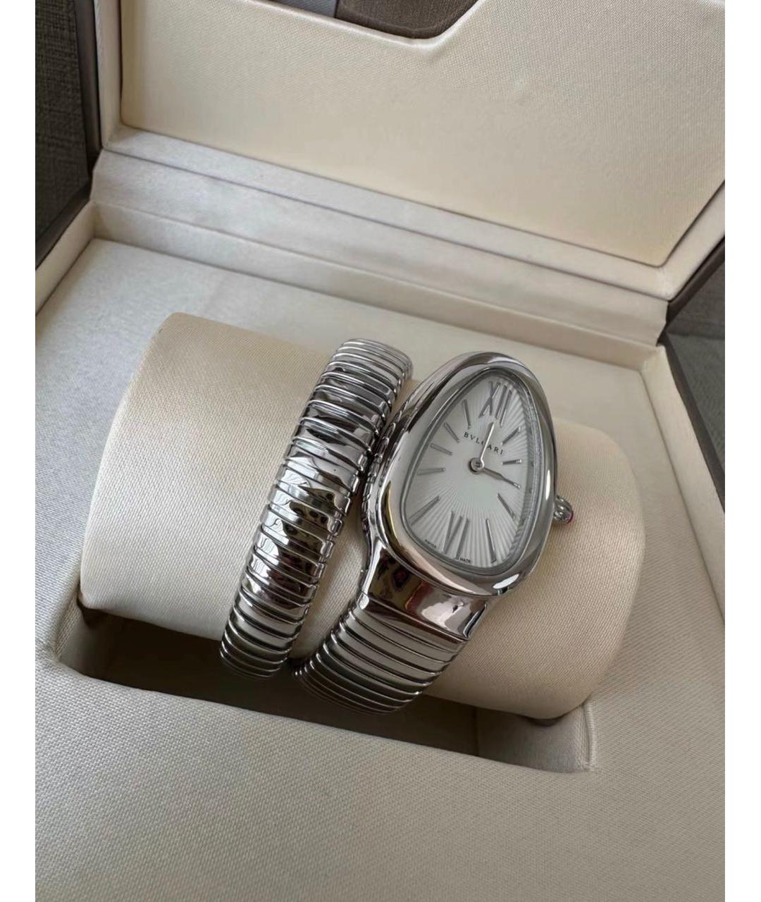 BVLGARI Серебряные металлические часы, фото 3