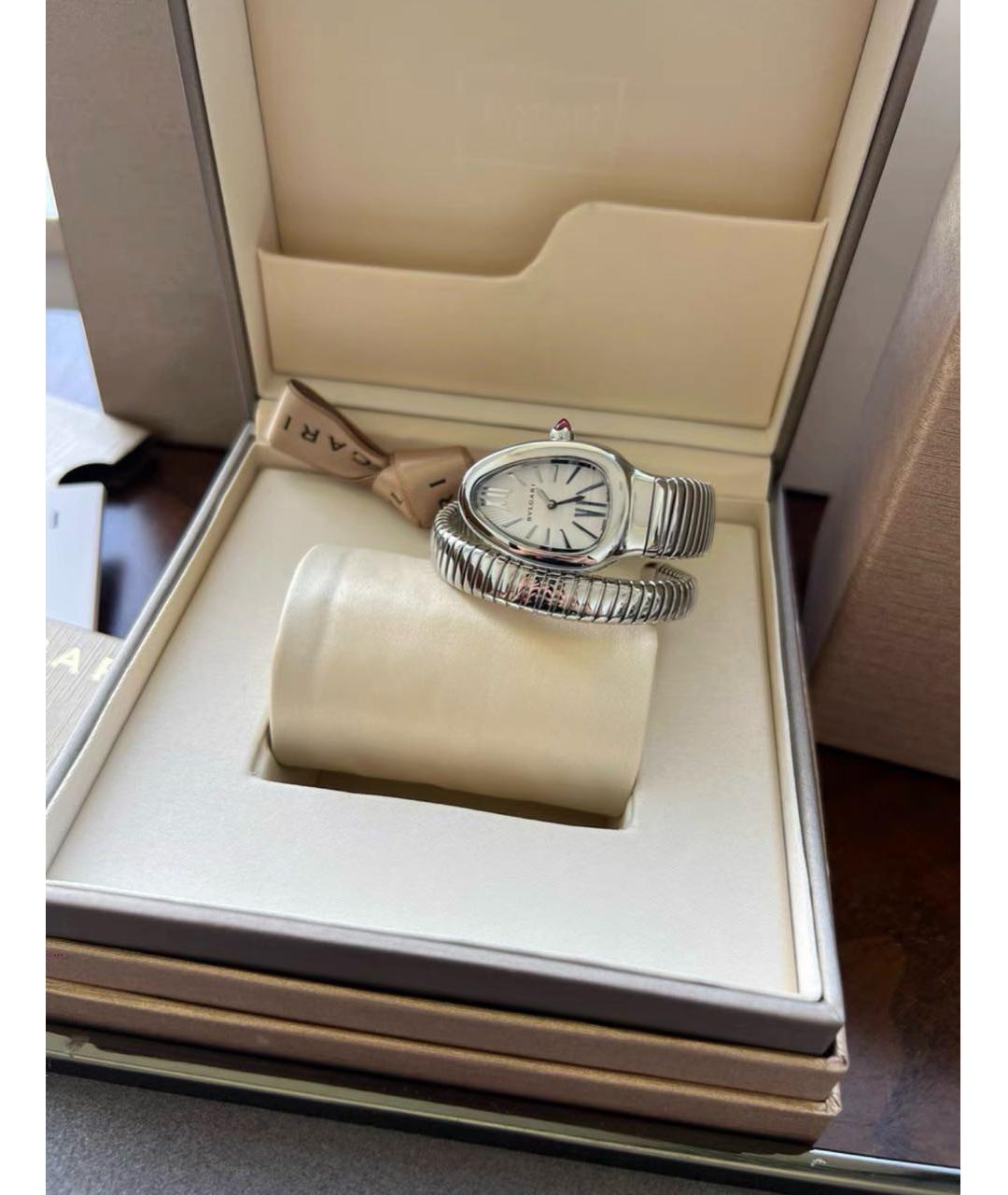 BVLGARI Серебряные металлические часы, фото 2