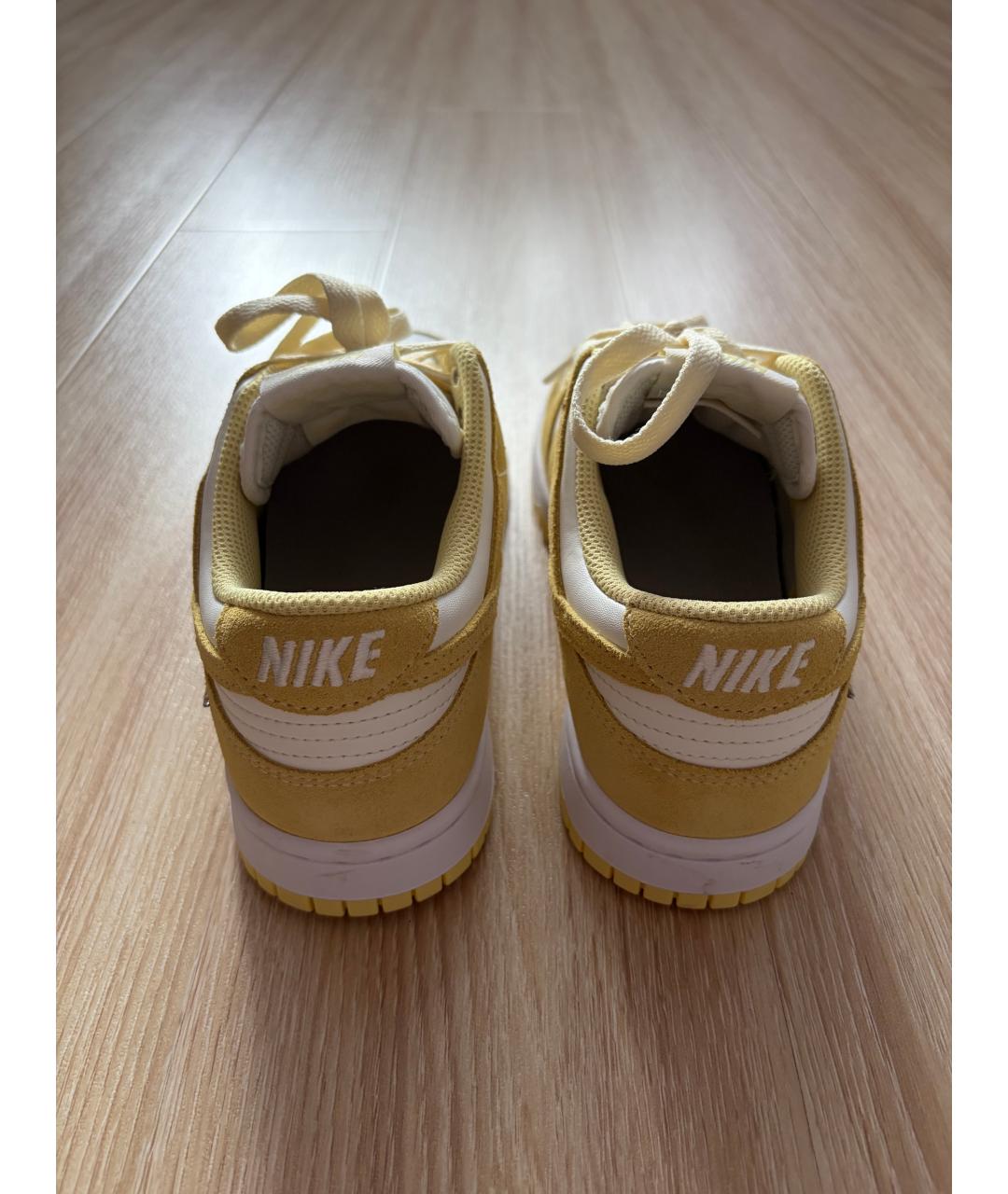 NIKE Желтые замшевые кроссовки, фото 4