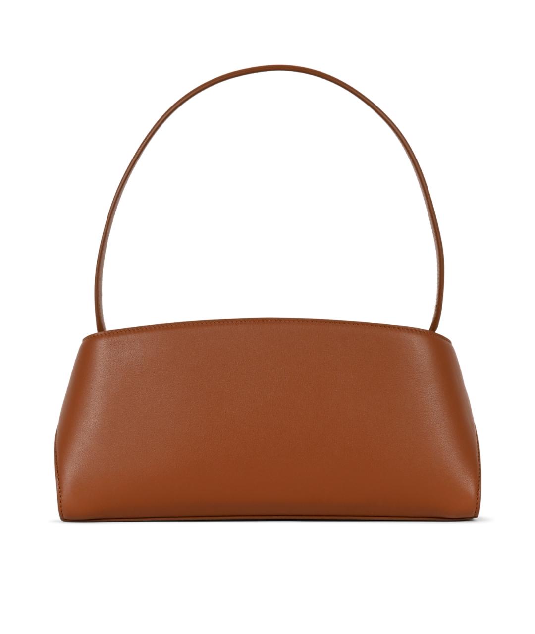 FERRAGAMO Коричневая кожаная сумка через плечо, фото 3