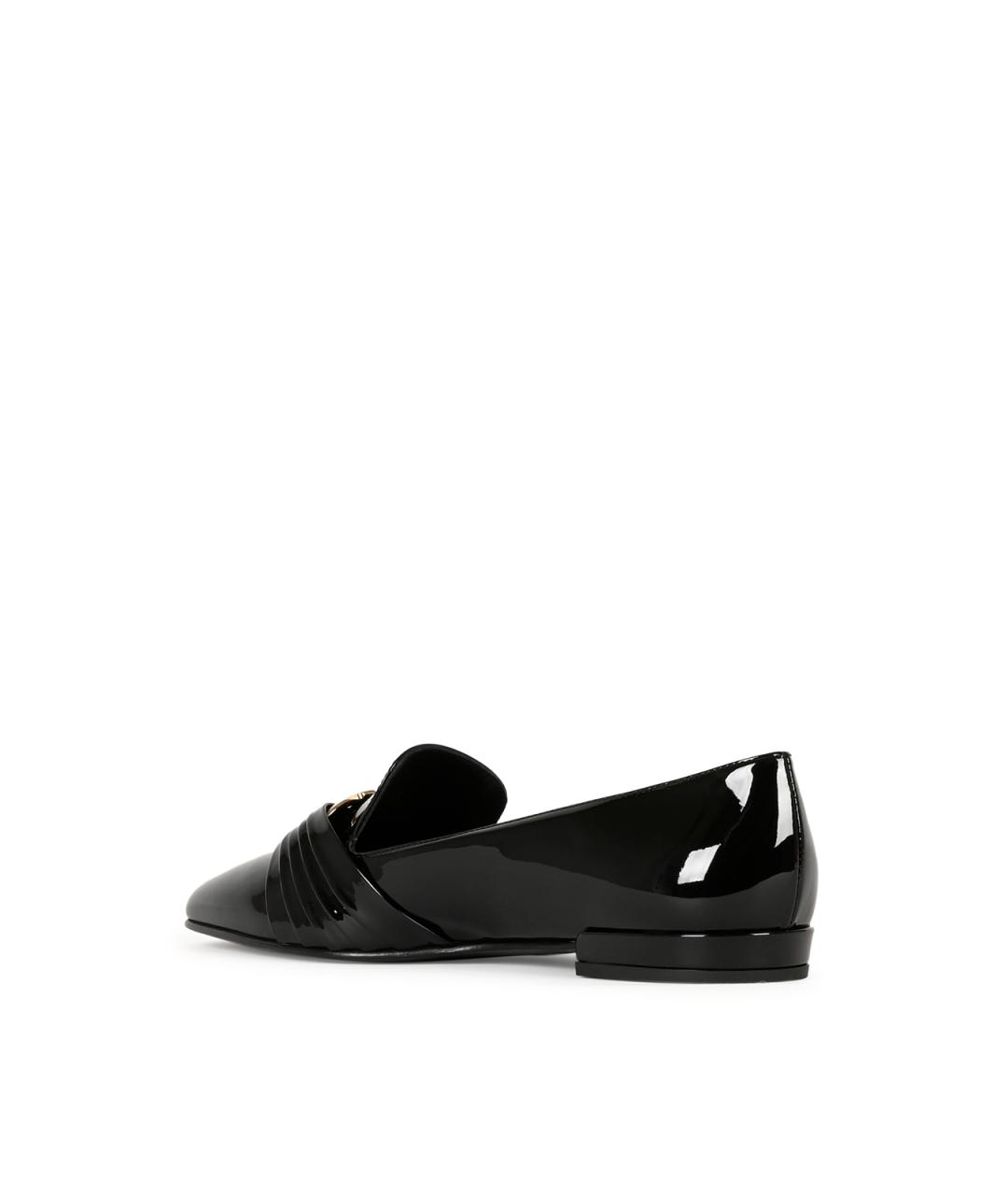 FERRAGAMO Черные лоферы из лакированной кожи, фото 3
