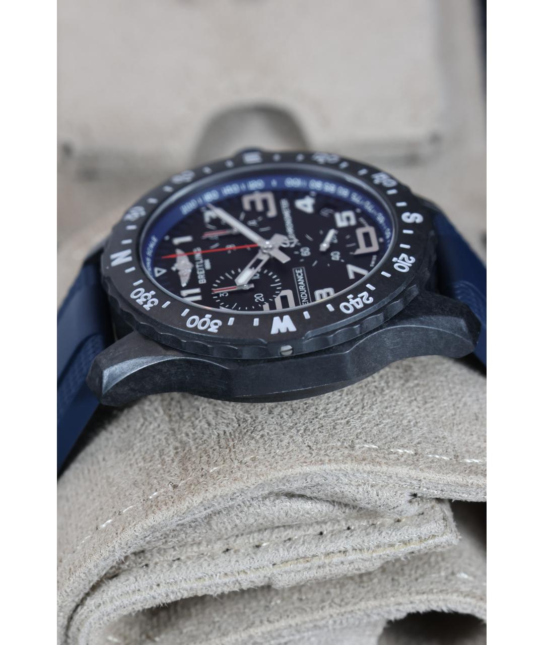 BREITLING Синие карбоновые часы, фото 5
