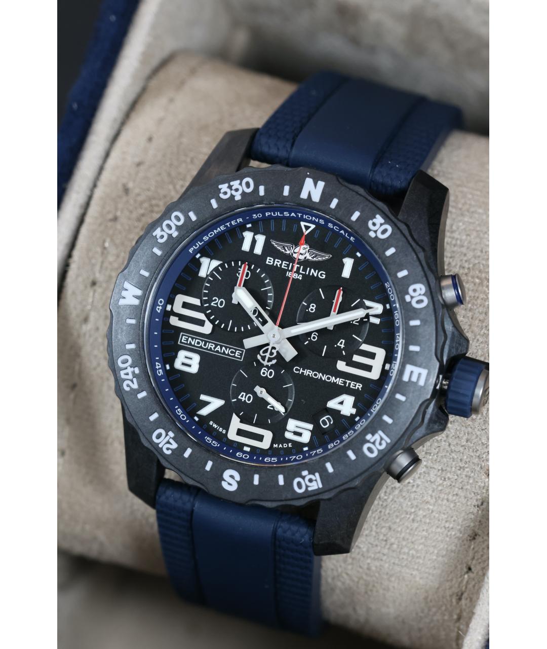 BREITLING Синие карбоновые часы, фото 2