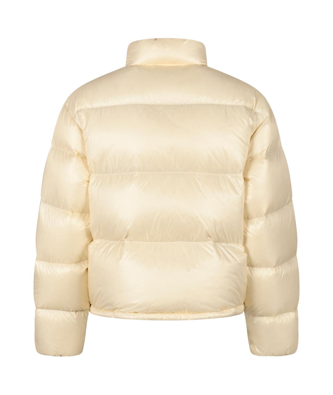 MONCLER Бежевый синтетический пуховик, фото 2
