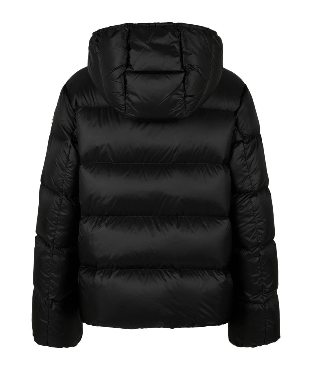 MONCLER Черный синтетический пуховик, фото 2