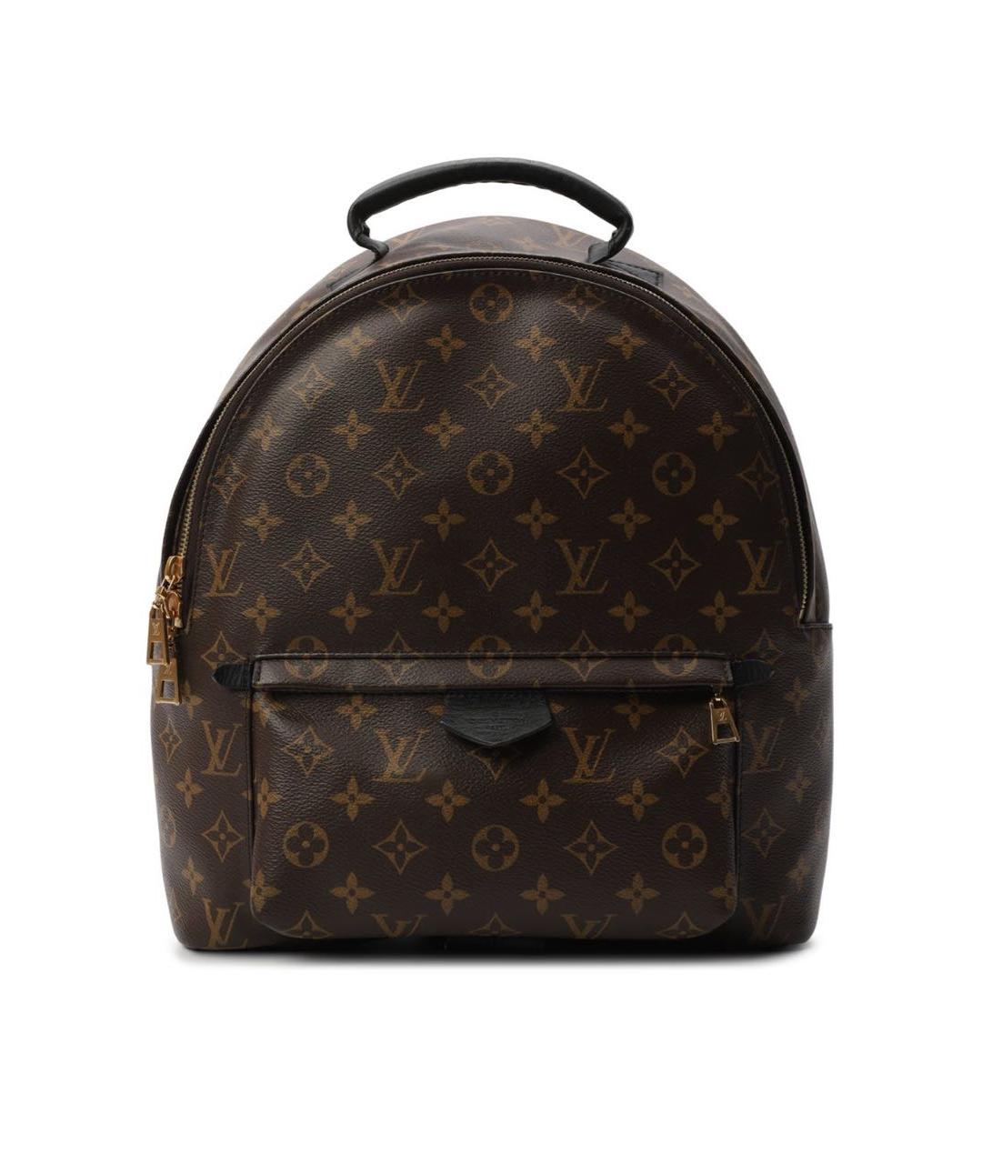 LOUIS VUITTON Коричневый кожаный рюкзак, фото 8