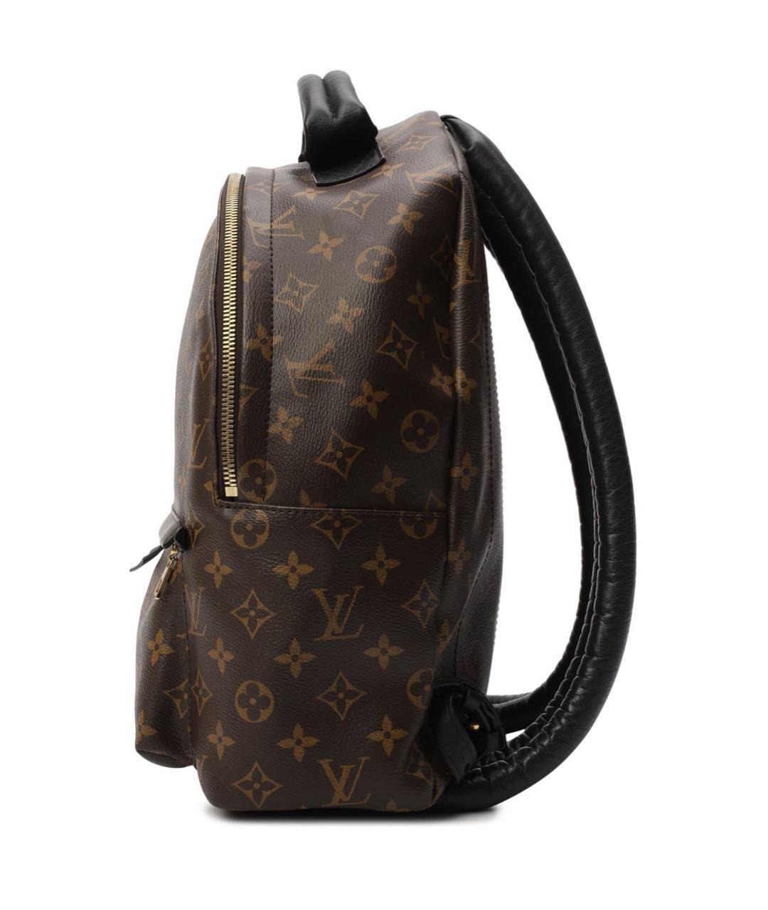 LOUIS VUITTON Коричневый кожаный рюкзак, фото 2