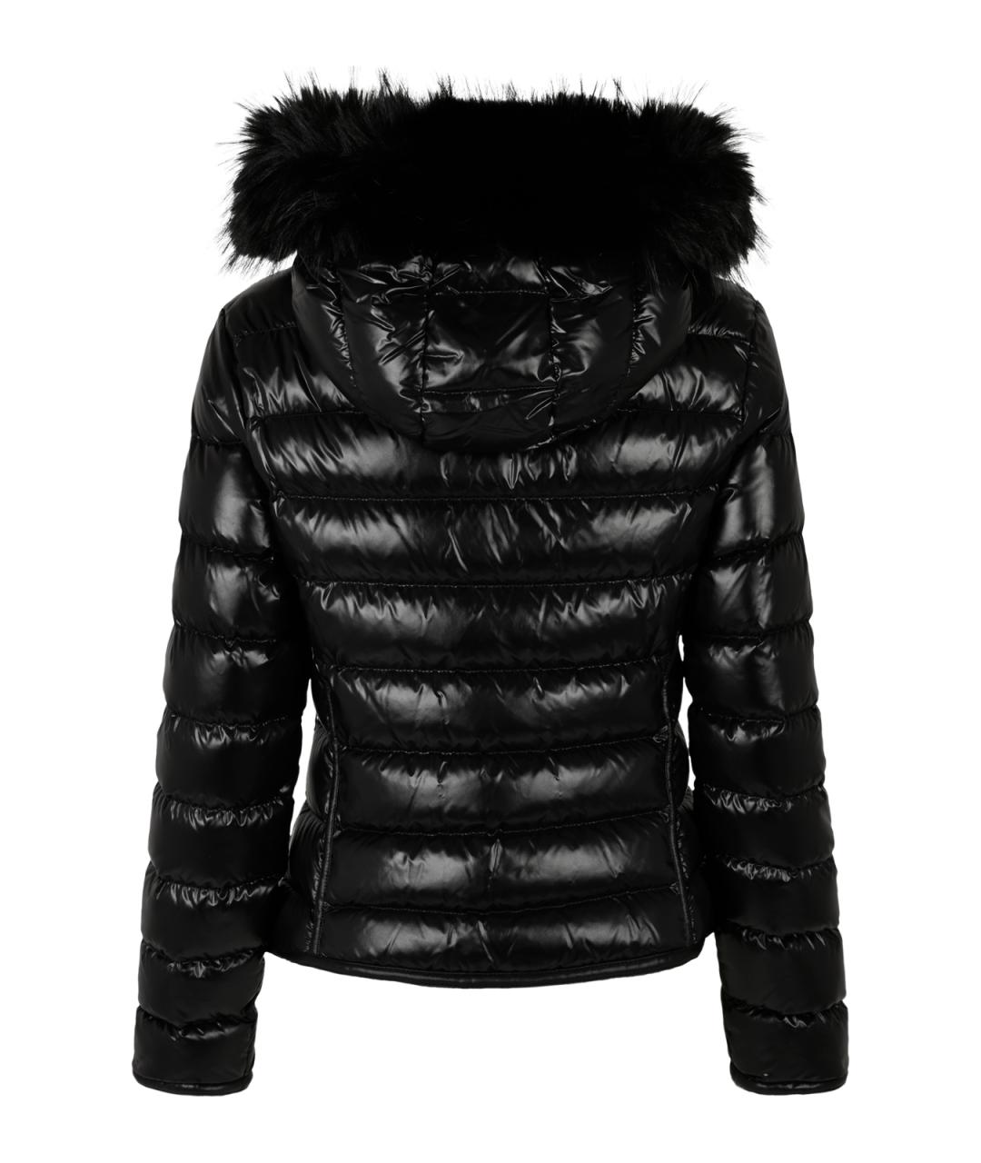 MONCLER Черный синтетический пуховик, фото 2
