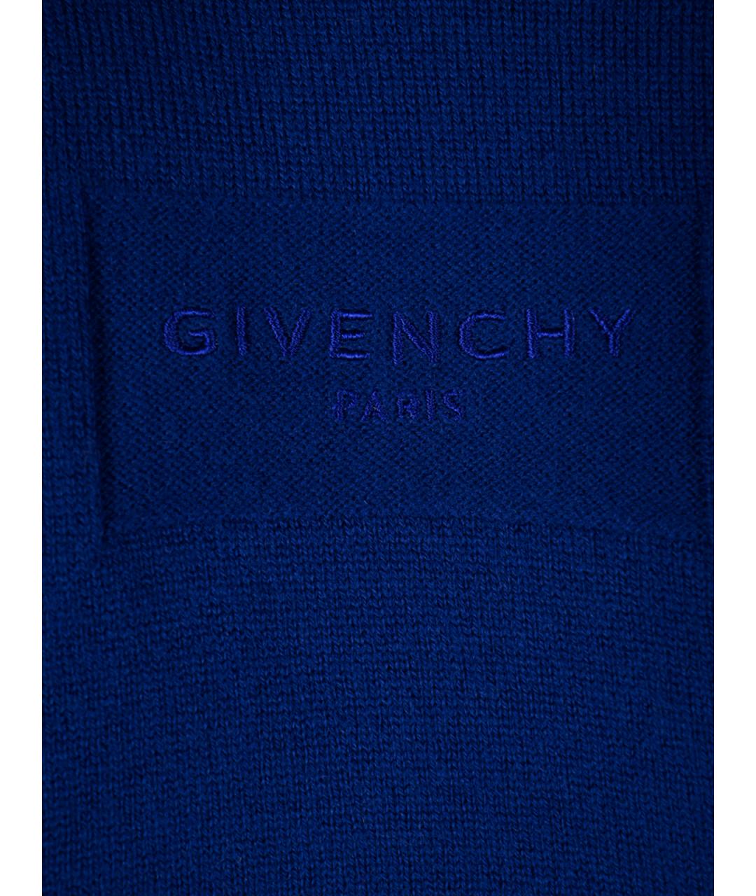 GIVENCHY Синее шерстяное платье, фото 3