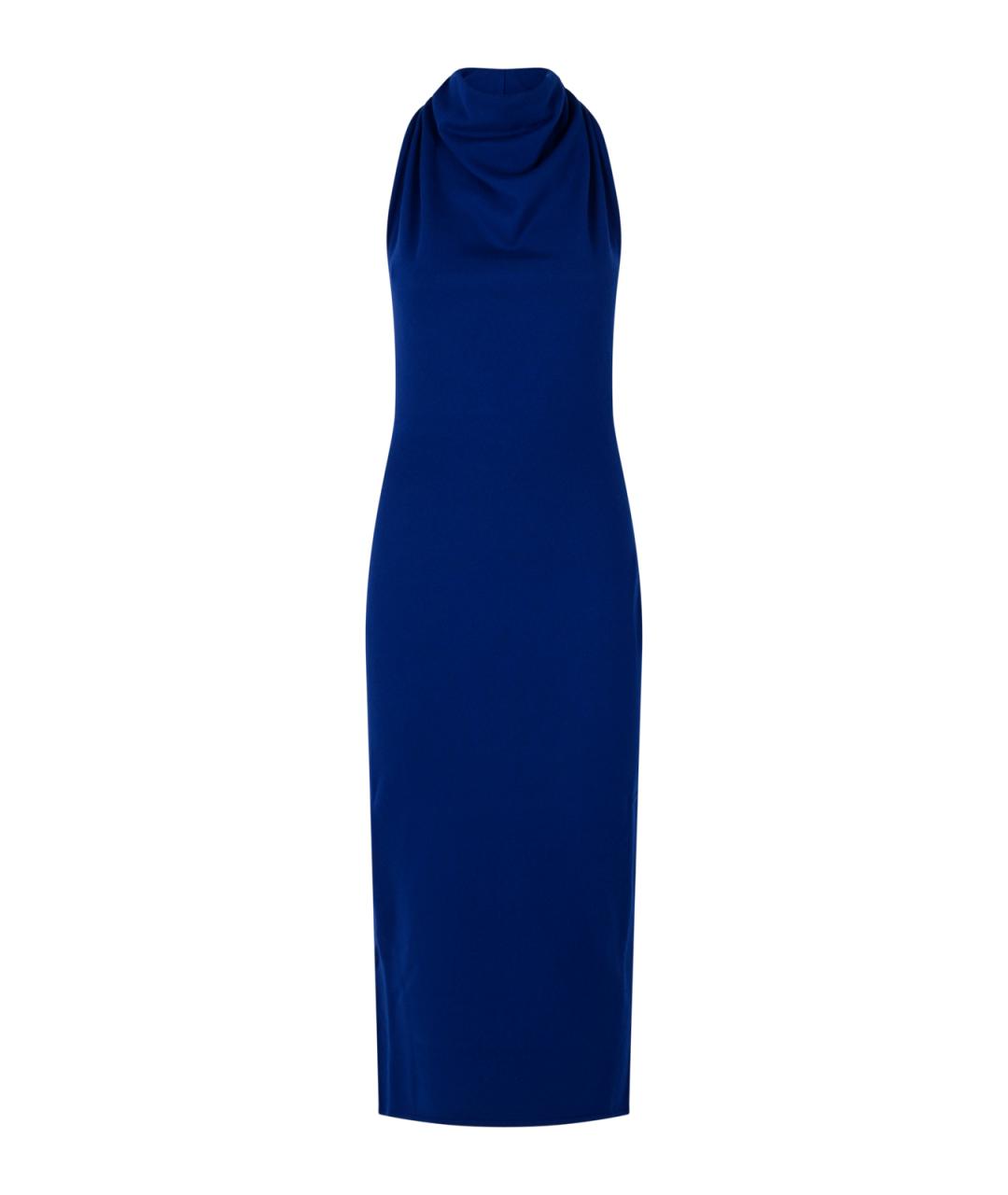 GIVENCHY Синее шерстяное платье, фото 1