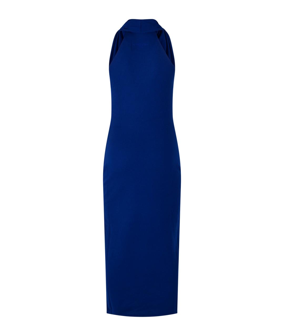 GIVENCHY Синее шерстяное платье, фото 2
