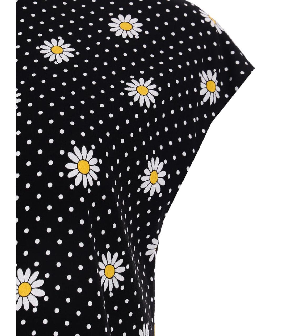 SAINT LAURENT Черное полиэстеровое повседневное платье, фото 3