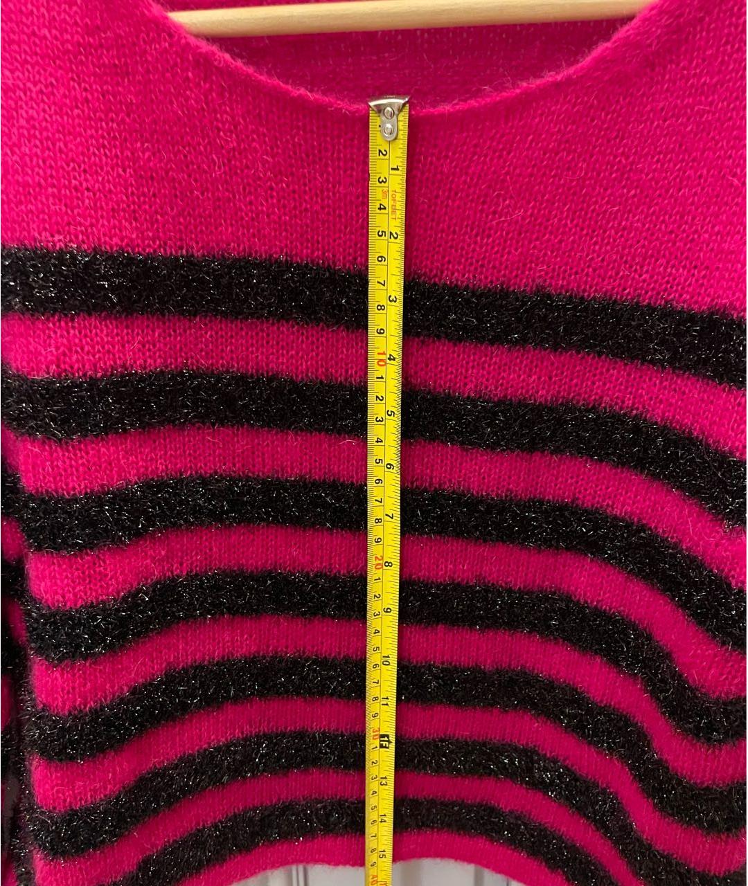 SAINT LAURENT Фуксия шерстяной джемпер / свитер, фото 5