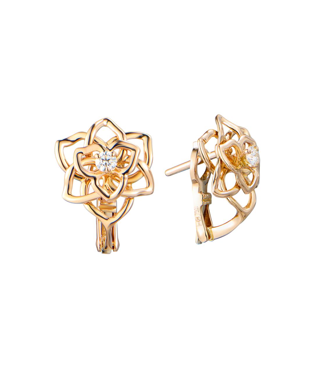 PIAGET Золотые серьги из розового золота, фото 5