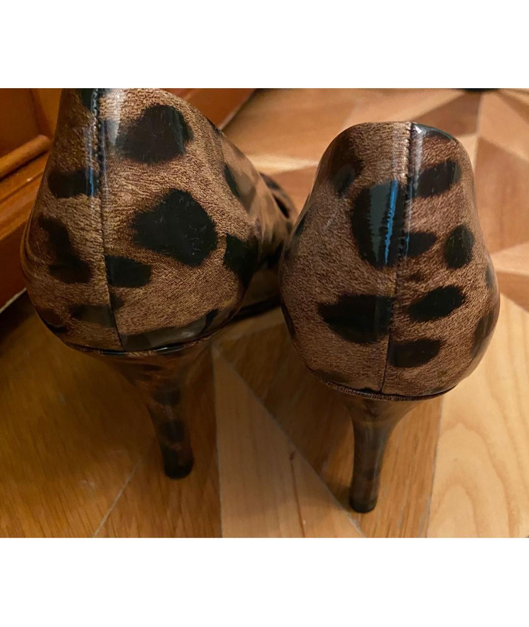 DOLCE&GABBANA Мульти туфли из лакированной кожи, фото 4