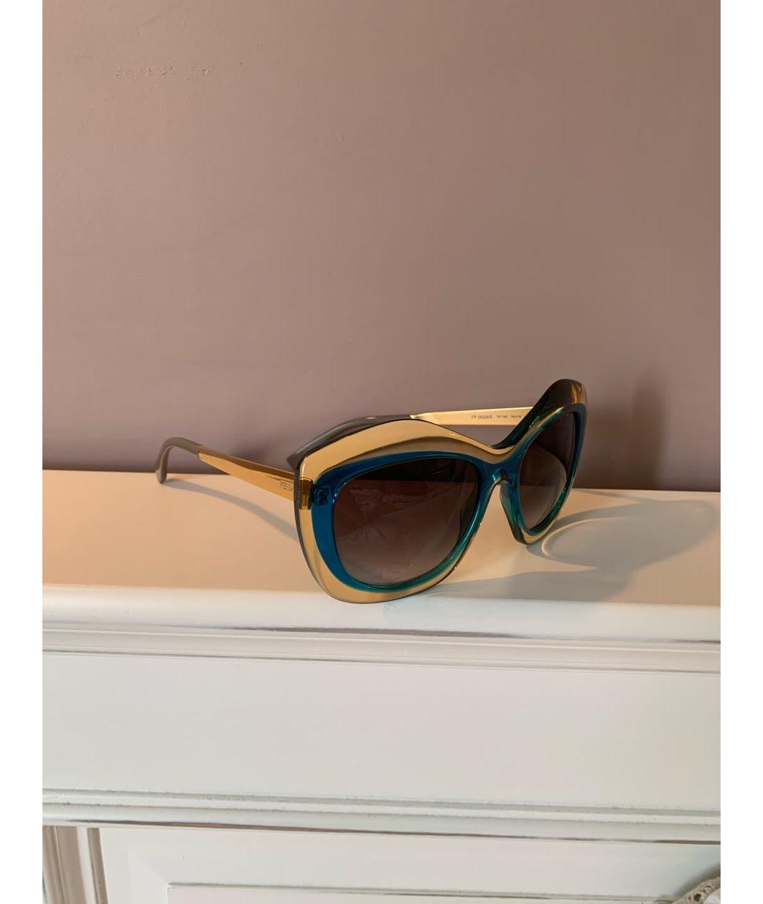 FENDI Мульти пластиковые солнцезащитные очки, фото 2