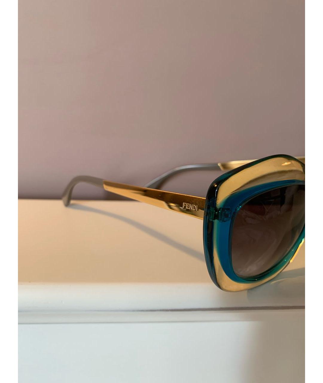 FENDI Мульти пластиковые солнцезащитные очки, фото 3