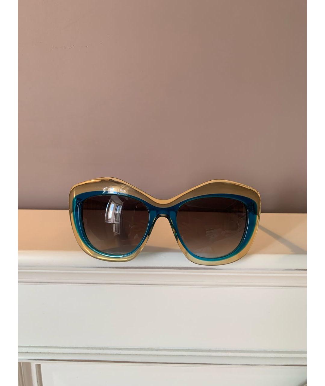 FENDI Мульти пластиковые солнцезащитные очки, фото 7