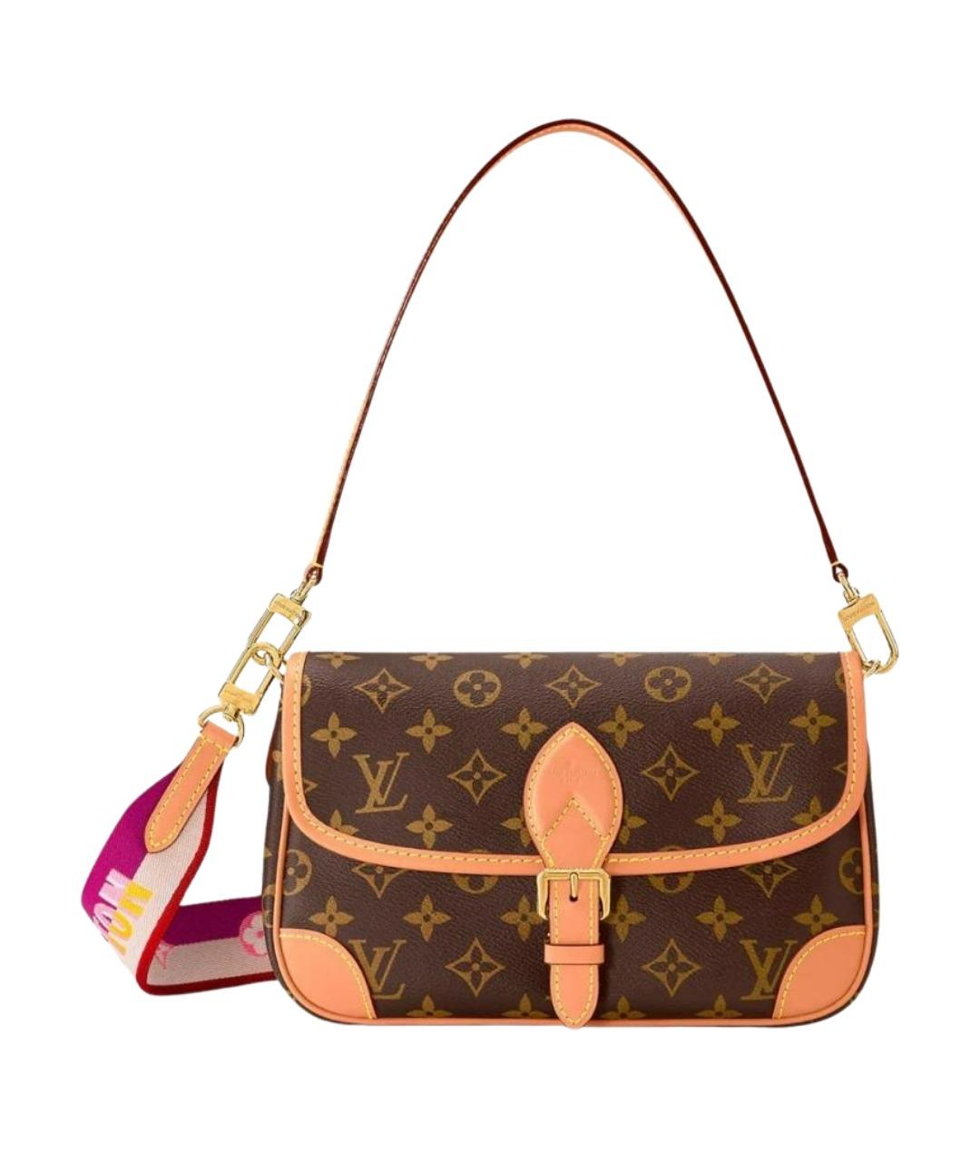 LOUIS VUITTON Коричневая сумка через плечо из канвы, фото 1