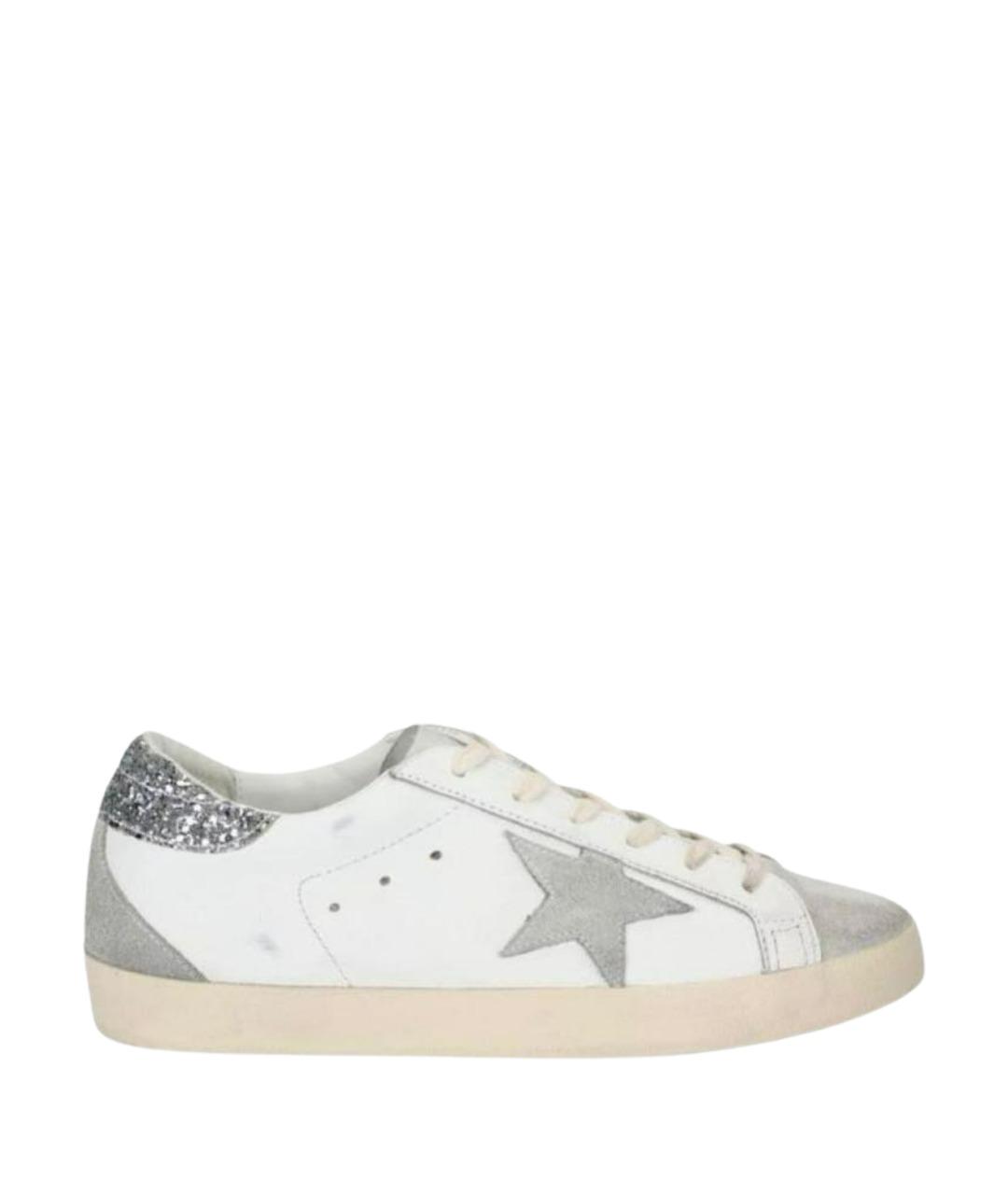 GOLDEN GOOSE Белые текстильные кеды, фото 1