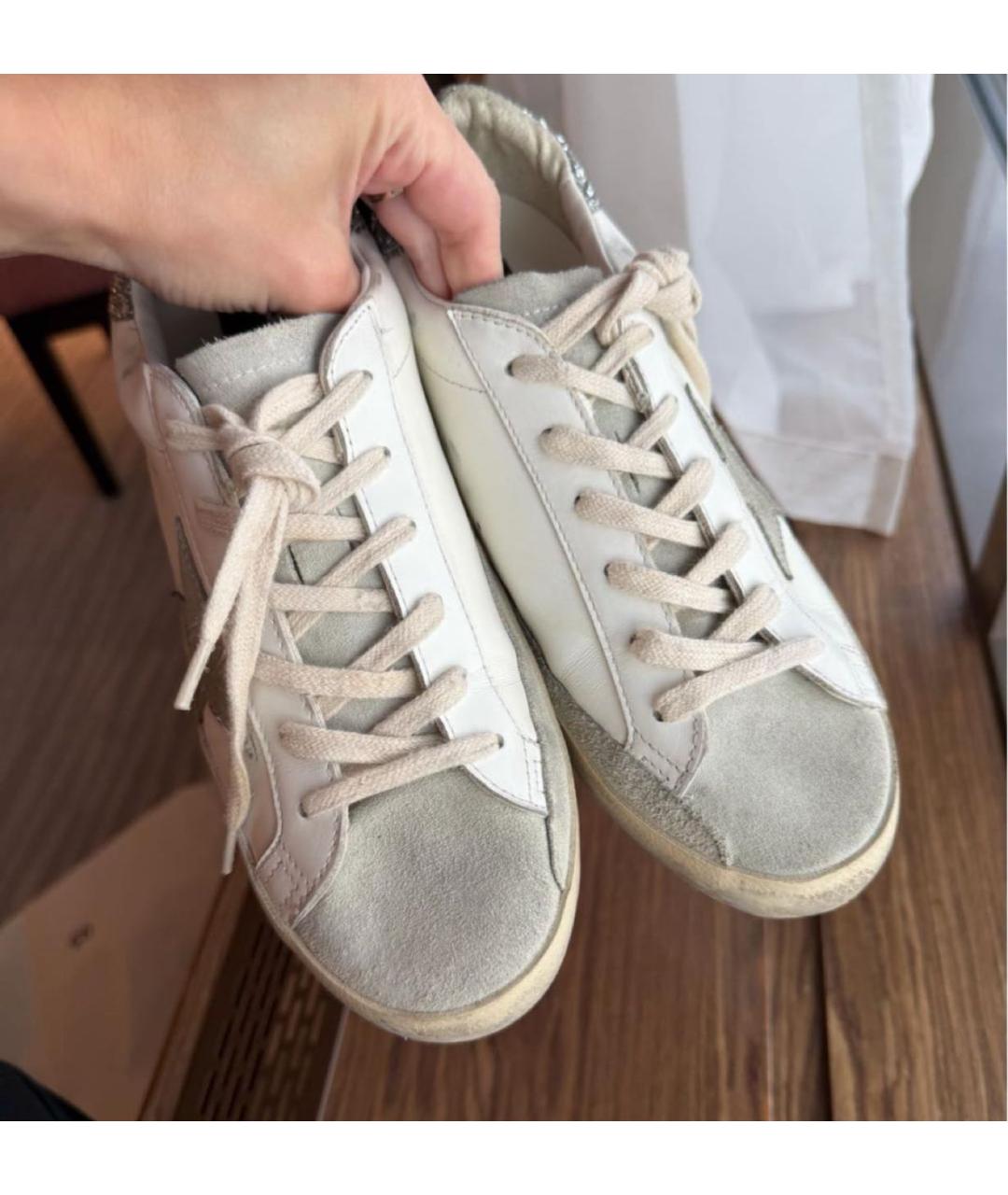GOLDEN GOOSE Белые текстильные кеды, фото 8