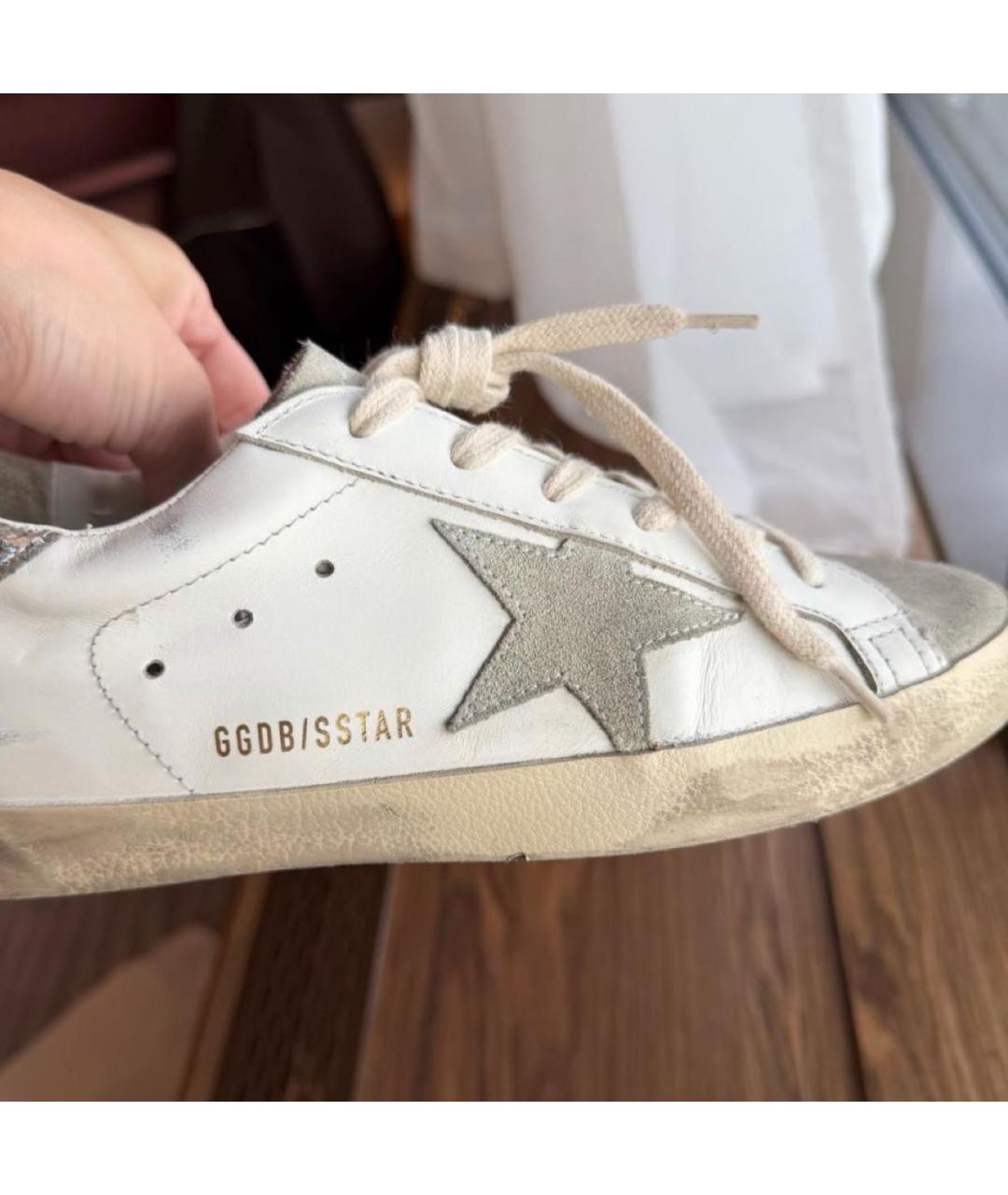 GOLDEN GOOSE Белые текстильные кеды, фото 7