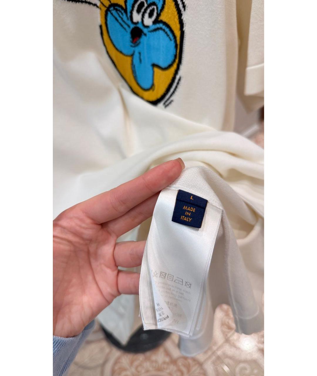 LOUIS VUITTON Бежевая футболка, фото 5