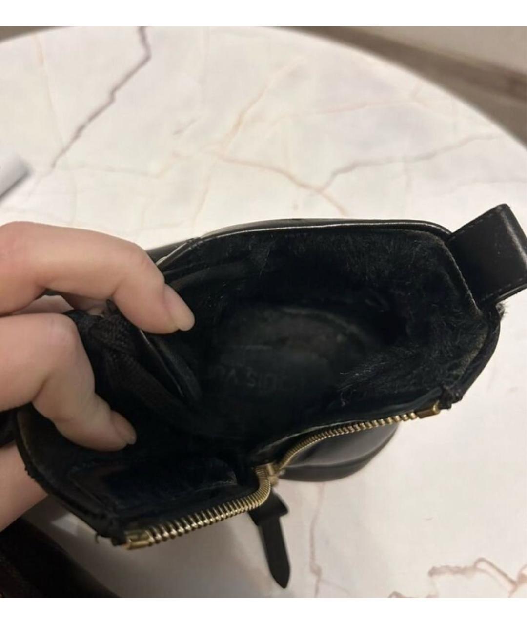LOUIS VUITTON Черные кожаные кеды, фото 6