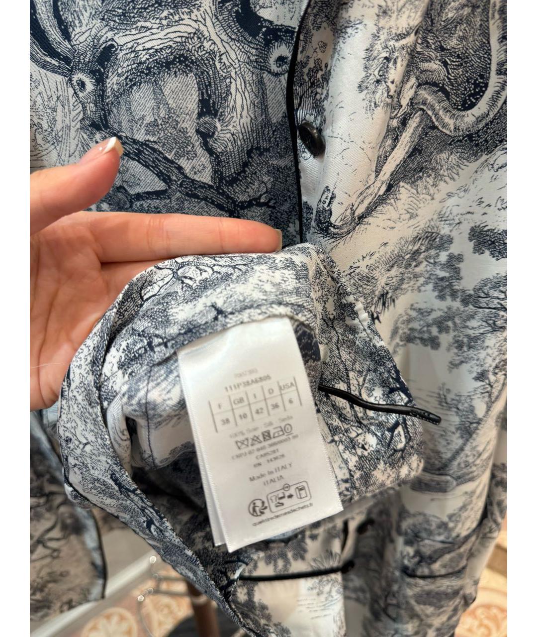 CHRISTIAN DIOR Мульти шелковая пижама, фото 5