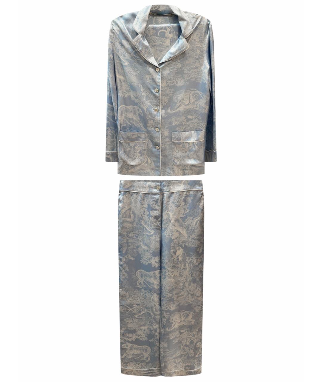 CHRISTIAN DIOR Мульти шелковая пижама, фото 1