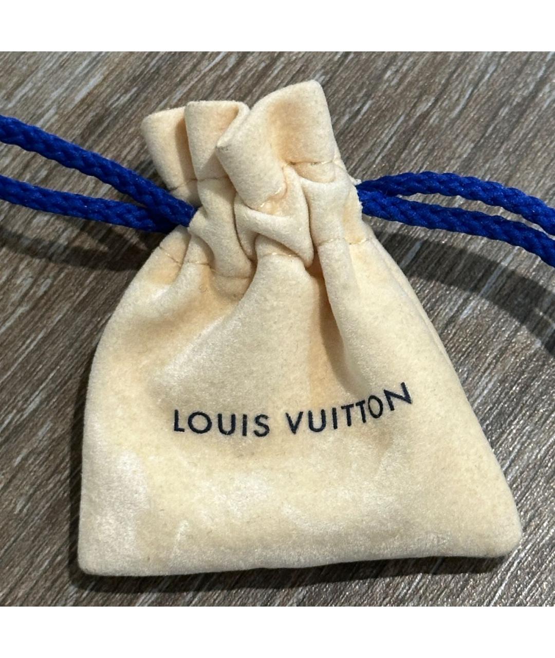 LOUIS VUITTON Золотые латунные серьги, фото 5